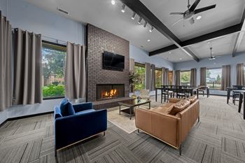 Community clubhouse at Westwood Village Apartments in Westland, MI.