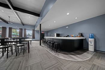 Community clubhouse at Westwood Village Apartments in Westland, MI.