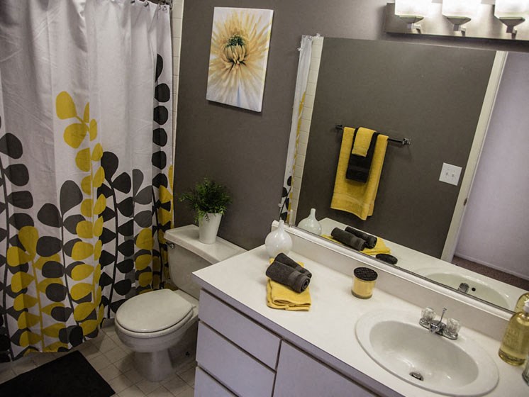Bathroom at Franklin River Apartments, Southfield, MI 48034