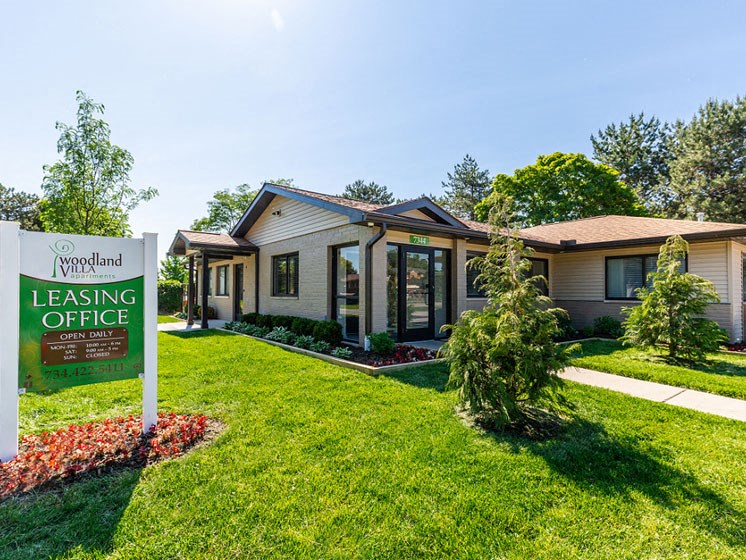 Office on Drew circle at Woodland Villa, Westland, MI.