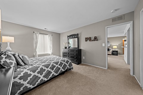 Large bedroom at Park Lane Apartments in Southfield, MI