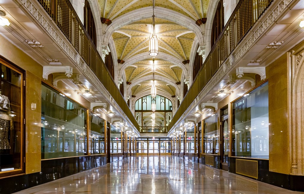 Historic Hallway at Arcade Artist Apartments, Missouri