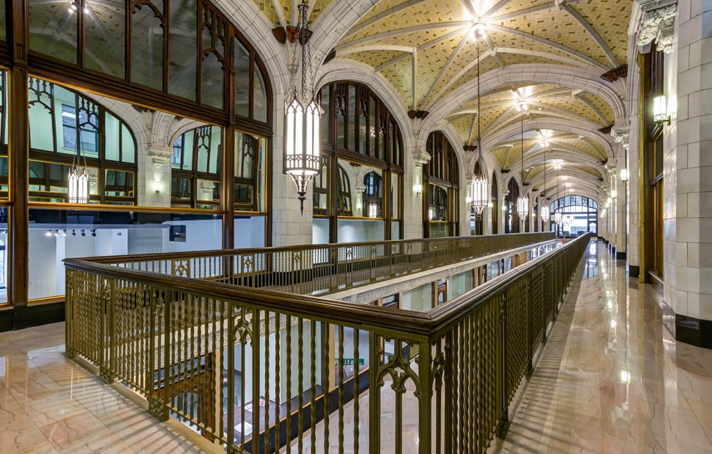 Shopping mall at Arcade Artist Apartments, St Louis, MO, 63101