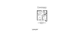 the floor plan of unit type 15 one bedroom apartment