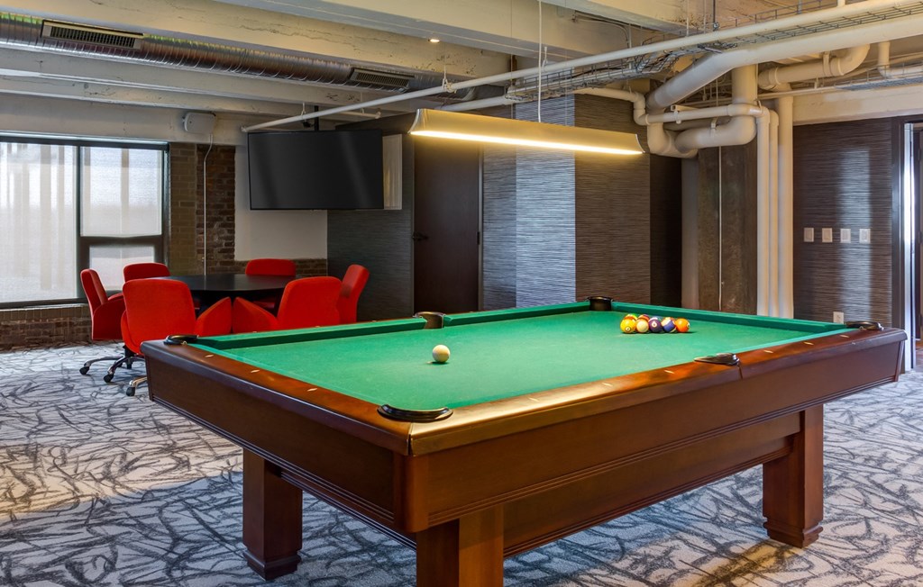 Billiards Table at Arcade Artist Apartments, St Louis, MO, 63101