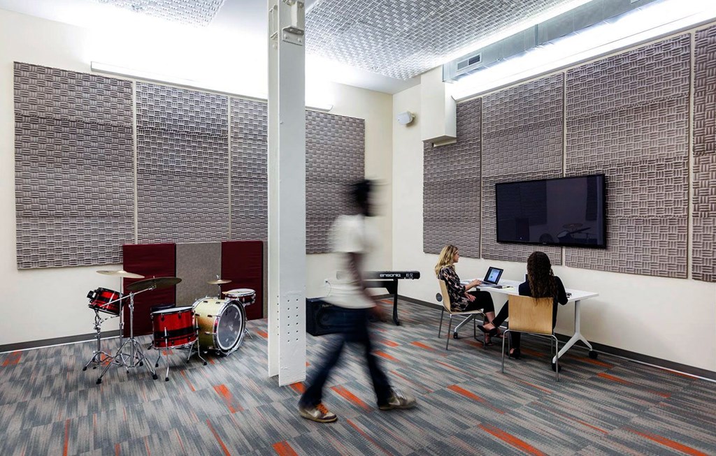 Media Room at Arcade Artist Apartments, St Louis