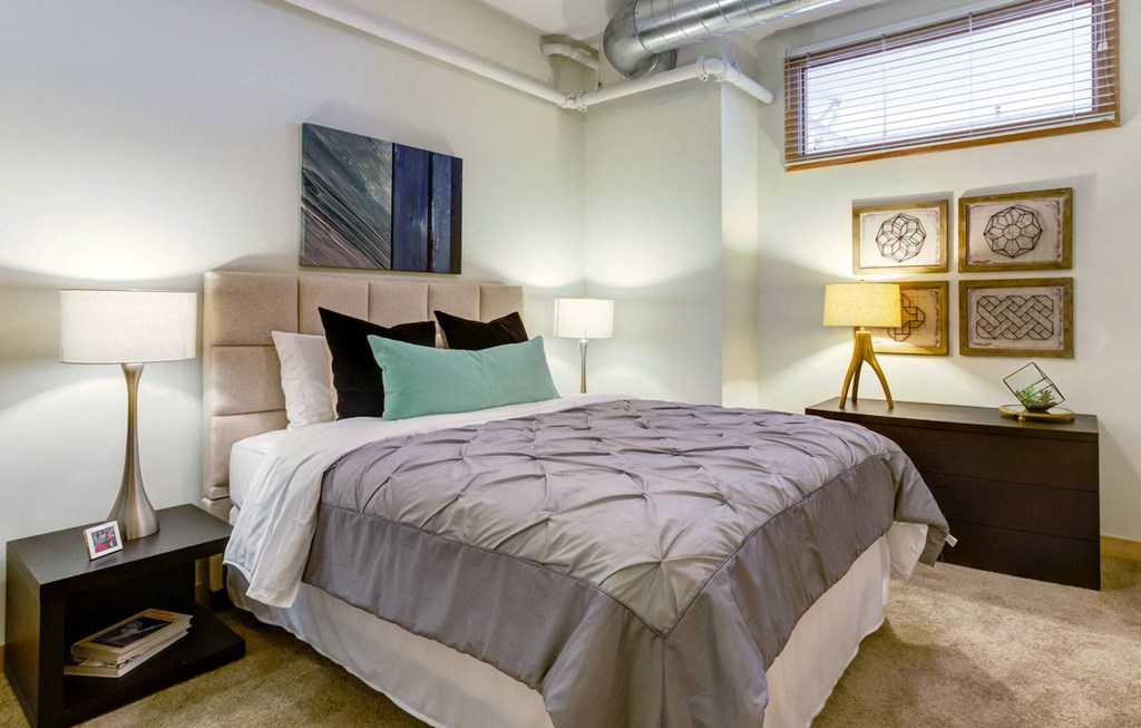 Bedroom at Arcade Artist Apartments, Missouri, 63101