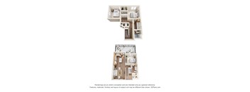 3Bed 2Bath Floor Plan at Allasso Ranch Apartments, Surprise, AZ