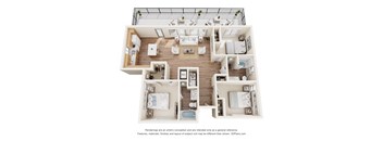 3B Floor Plan at Allasso Ranch Apartments, Surprise