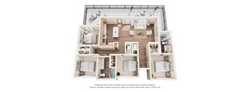 4C Floor Plan at Allasso Ranch Apartments, Surprise, AZ, 85387