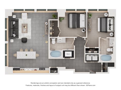 a floor plan of a house with a bedroom and a bathroom