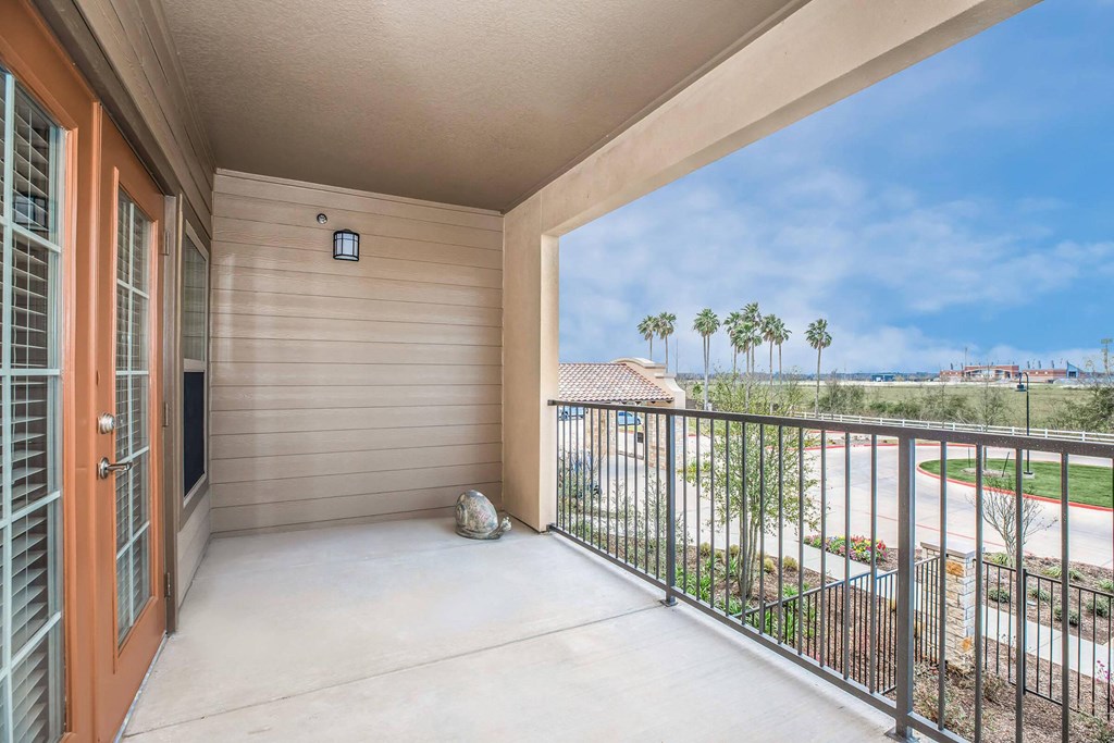 Large Balcony at Mariposa at Clear Creek Webster 55+ Apartments, Texas, 77598