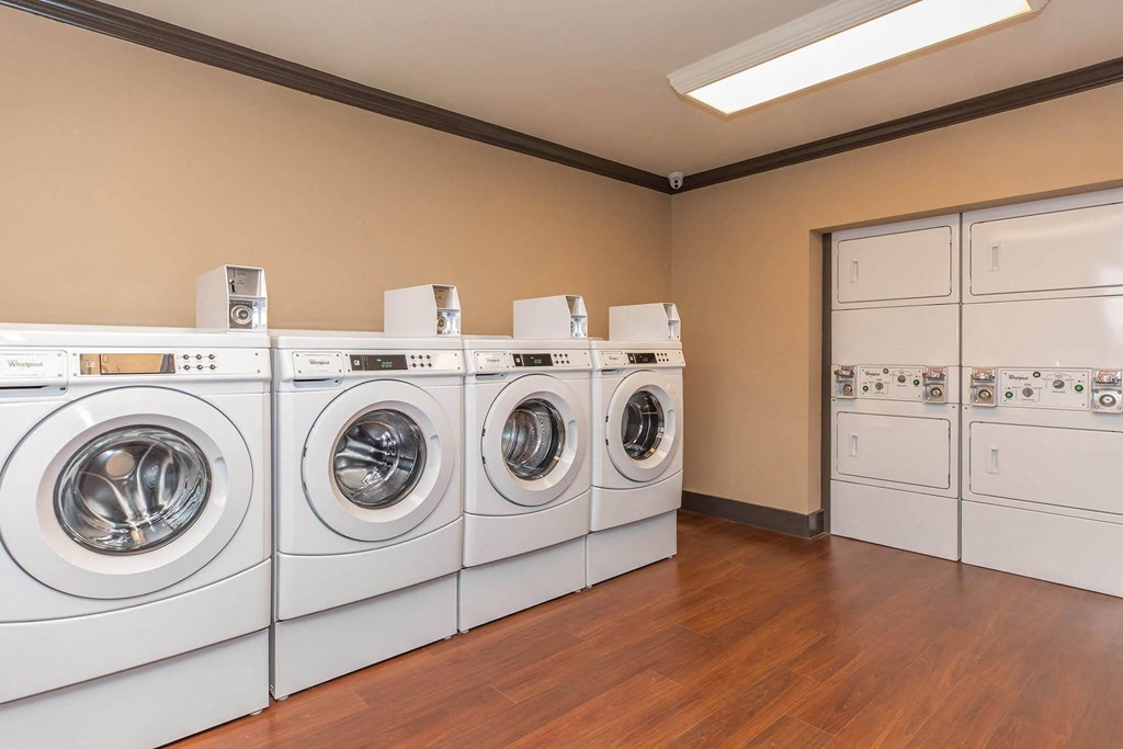 Laundry Room at Mariposa at Clear Creek Webster 55+ Apartments, Texas, 77598