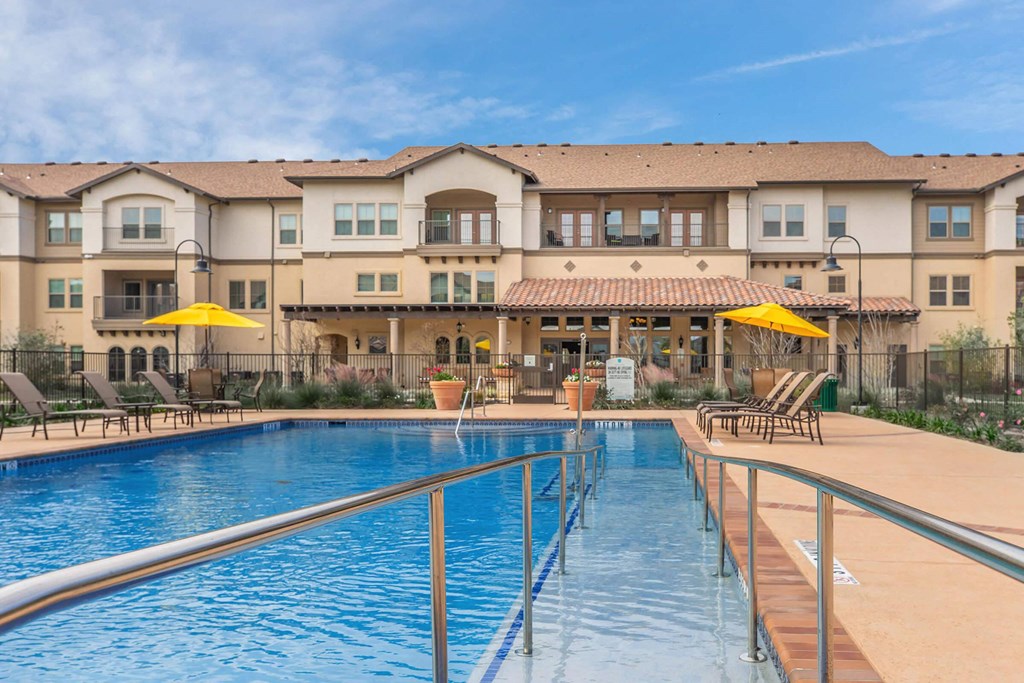 Pool View at Mariposa at Clear Creek Webster 55+ Apartments, Webster