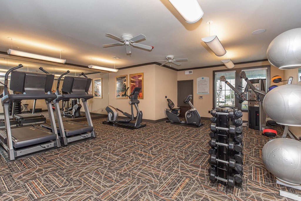 Fitness Center at Mariposa at Clear Creek Webster 55+ Apartments, Webster Texas