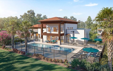 Swimming Pool at Cobia Cove Apartments, Holiday, FL