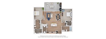 Comal Floor Plan at Ten 06 at Joshua Station Apartments, Joshua, TX 76058