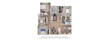 Neuces Floor Plan at Ten 06 at Joshua Station Apartments, Joshua, 76058