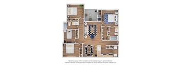 3 bed 2 bath C at The Royse at Parker Boulevard Apartments, Royse City, TX, 75189