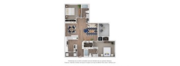 Comal Floor Plan at Five 49 at River Oaks, Texas