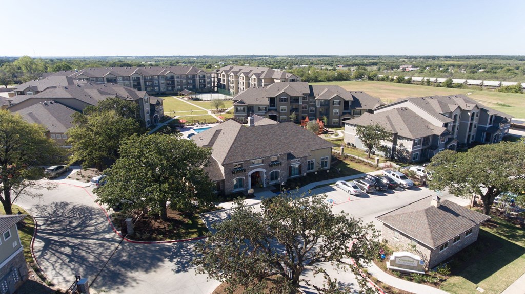 Aerial View at Ten 06 at Joshua Station Apartments, Joshua, TX