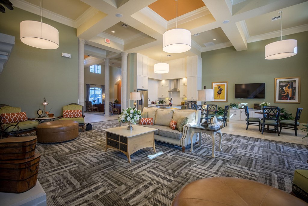 Community Clubroom at Ten 06 at Joshua Station Apartments, Joshua Texas