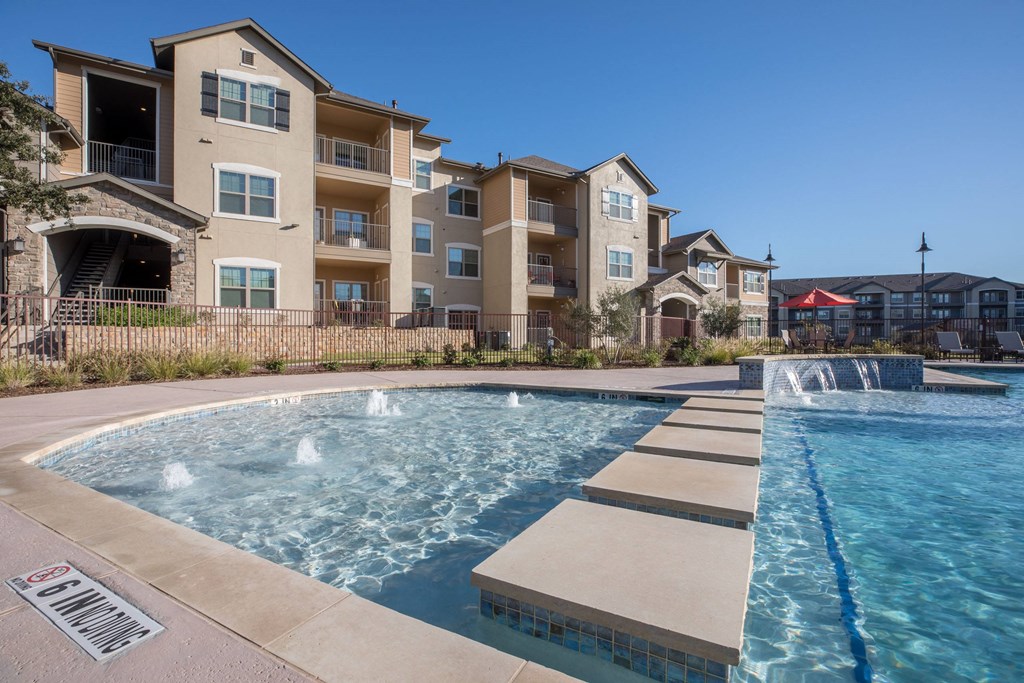 Sparkling Pool at Ten 06 at Joshua Station Apartments, Joshua, 76058
