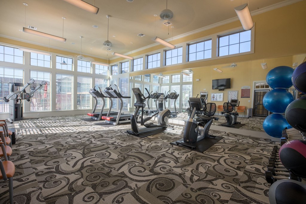 Fitness Centerat Ten 06 at Joshua Station Apartments, Joshua, 76058