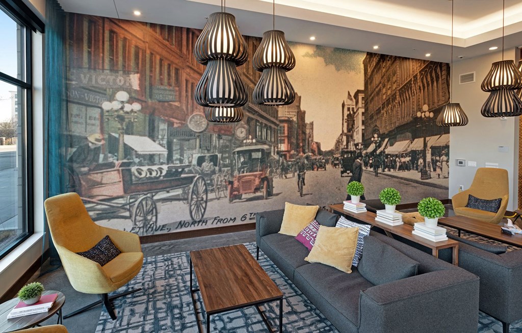 Sitting Area at 1500 Nicollet Apartment Homes, Minnesota, 55403