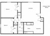 1502 Michigan Place_2 Bedroom Floor Plan