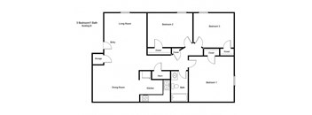 1502 Michigan Place_3 Bedroom Floor Plan