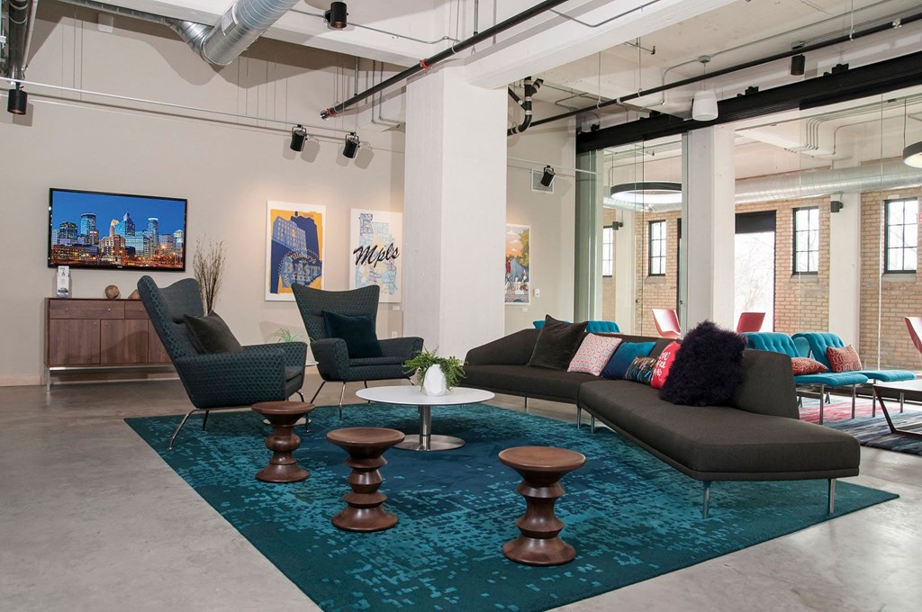 Clubroom at A-Mill Artist Lofts, Minneapolis, 55414