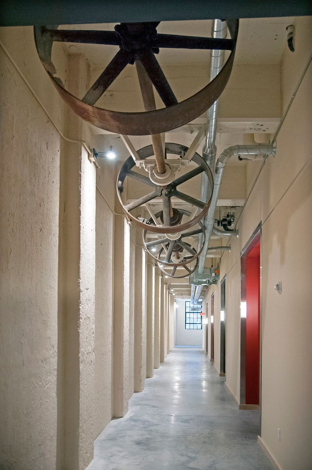 Hallway _Wheels at A-Mill Artist Lofts, Minneapolis, MN