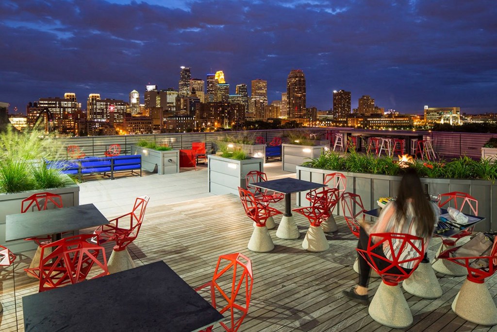 Rooftop Overview at A-Mill Artist Lofts, Minnesota, 55414