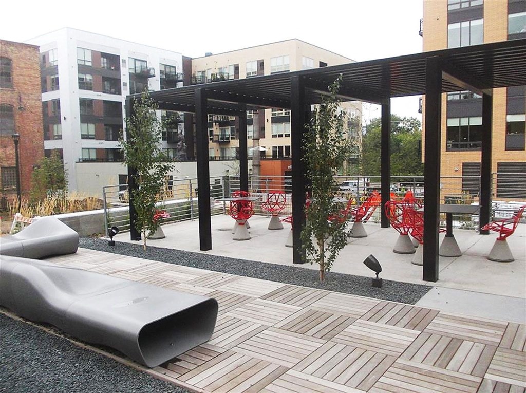 Community Patio Deck at A-Mill Artist Lofts, Minneapolis, MN, 55414