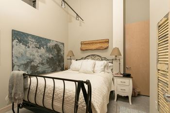 Model Bedroom at A-Mill Artist Lofts, Minnesota, 55414