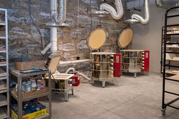 Pottery Studio at A-Mill Artist Lofts, Minneapolis, Minnesota