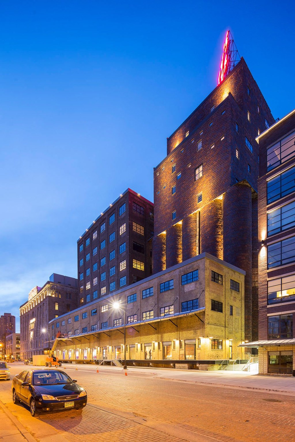 Exterior Street at A-Mill Artist Lofts, Minnesota