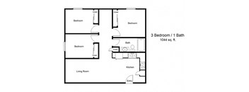 3 bedroom floor plan