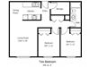 2 bedroom floor plan