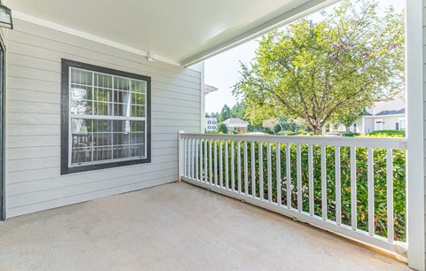 Patio at Alexander at Stonecrest Apartments, Lithonia, GA