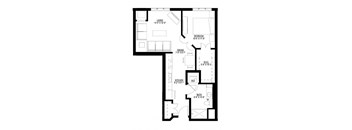 1 Bedroom Floor Plan
