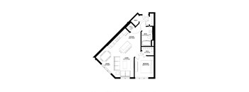 1 Bedroom Floor Plan