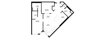 2 Bedroom Floor Plan