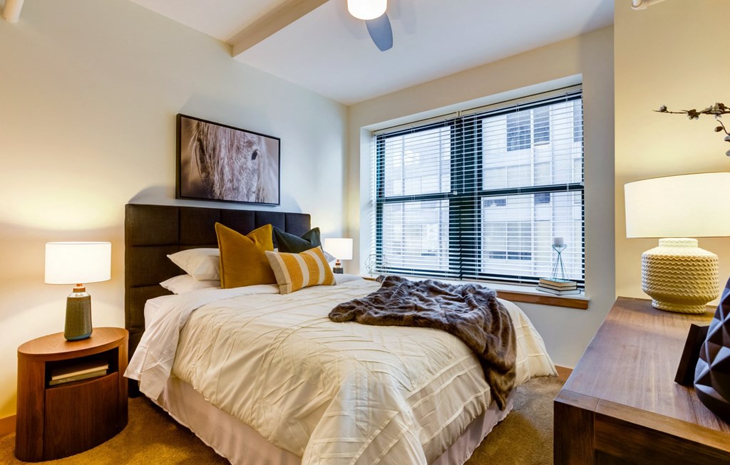 Specious Bedroom at Arcade Apartments, St Louis, Missouri