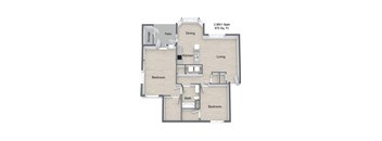 Balmoral_2 Bedroom Floor Plan