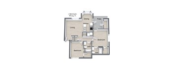 Balmoral_2 Bedroom Floor Plan