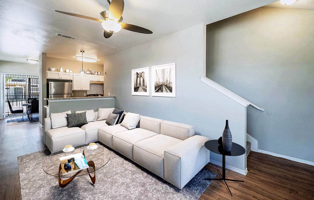 Beckley_Model Townhome Living Room