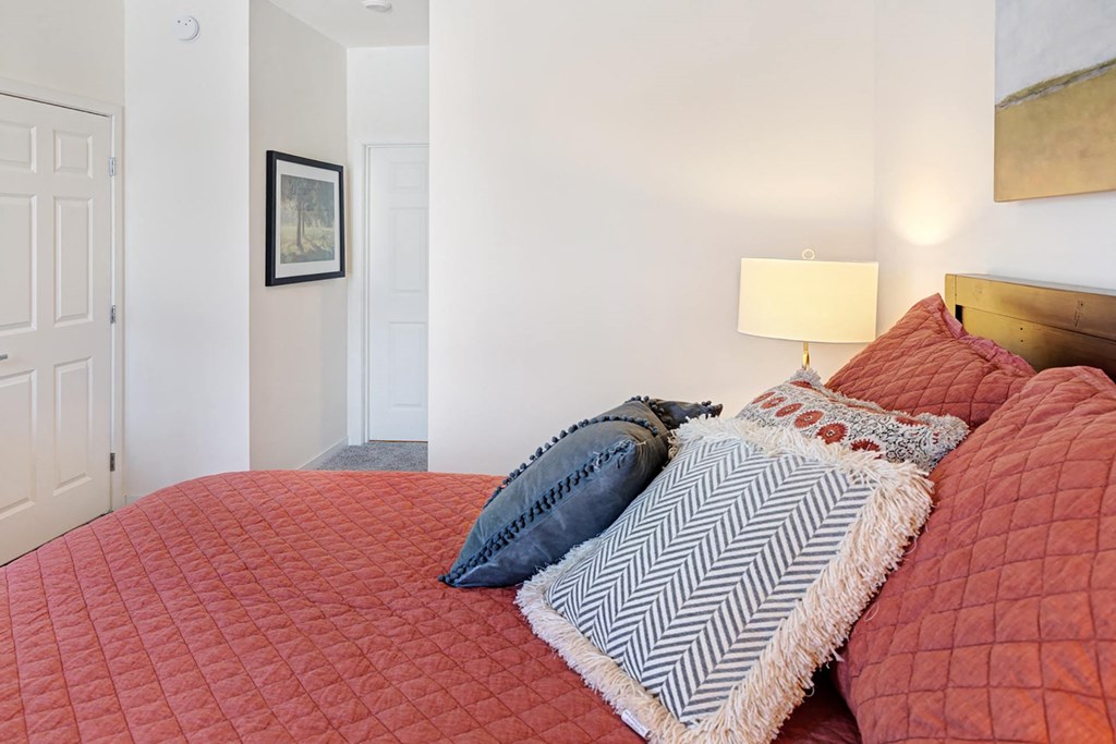 Red Bedroom at The Bluffs at Liberty Glen, St. Cloud, Minnesota