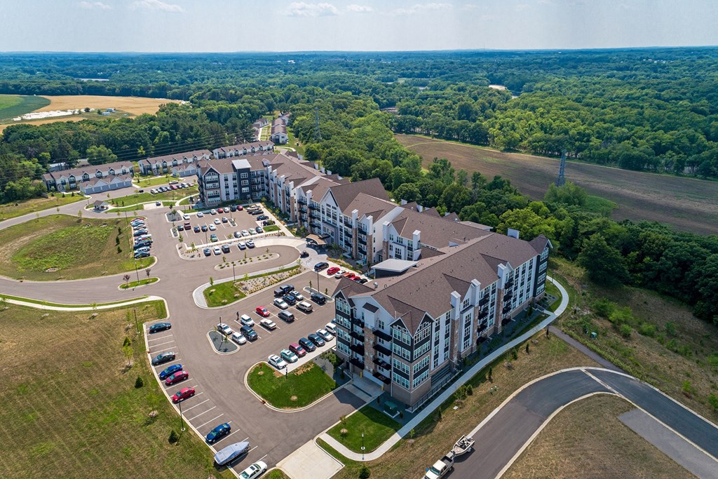 Aerial View at The Bluffs at Liberty Glen, St. Cloud, MN